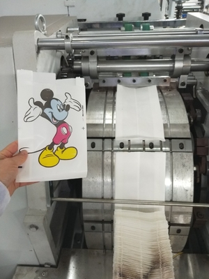 機械を作る最下の紙袋を平方する印刷された網ペーパー