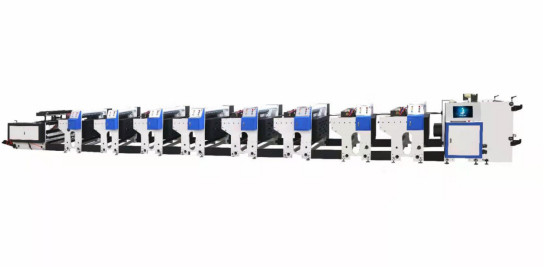 1-8色の高速Flexoの印字機1000mm
