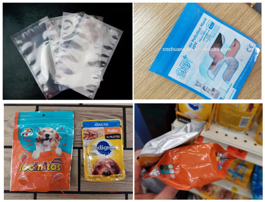 機械を作るマイラーの軽食袋はペーパーPEのDoypackのジッパーの袋を薄板にした