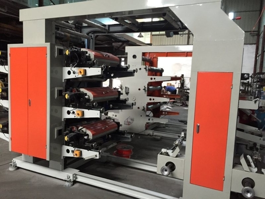 6色の非編まれるのための中央ドラムFlexoの印字機