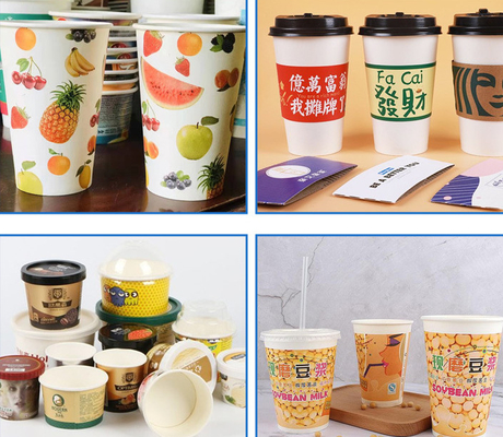 3oz -12oz Haijing紙コップ機械米国英国フランスへの輸出