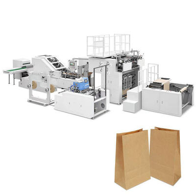 生産速度毎分30-80袋 CMYKフレキソプリンター搭載の紙袋製造機、カスタム印刷ニーズに最適