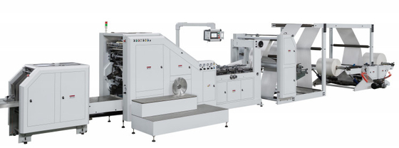 二重層の正方形にMachine#Doubleの層の正方形に最下のペーパーをする最下の紙袋に与えるHJ-330L-2Lロールは袋を運ぶ
