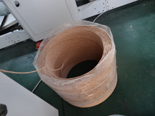 機械に20-80 PC/分をする25-60 gsm Paper#220Vの紙袋ロープのハンドルのための機械を作るクラフト紙袋ロープ