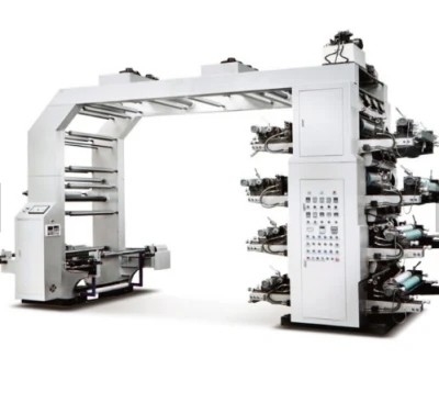 紙袋Printing#8のための高精度のFlexoの印字機はペーパーFlexoの印字機4色10-120m/Minを着色する