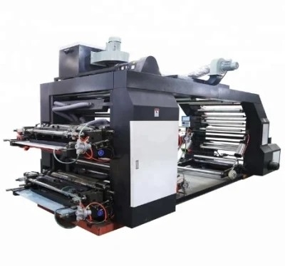 紙袋Printing#8のための高精度のFlexoの印字機はペーパーFlexoの印字機4色10-120m/Minを着色する
