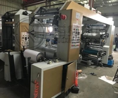 非のための新しい4+0/3+1/2+2の非編まれた生地のFlexoの印刷Machinery#90m/MinペーパーFlexoの印字機380V 4色は編んだ
