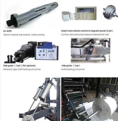 非のための新しい4+0/3+1/2+2の非編まれた生地のFlexoの印刷Machinery#90m/MinペーパーFlexoの印字機380V 4色は編んだ