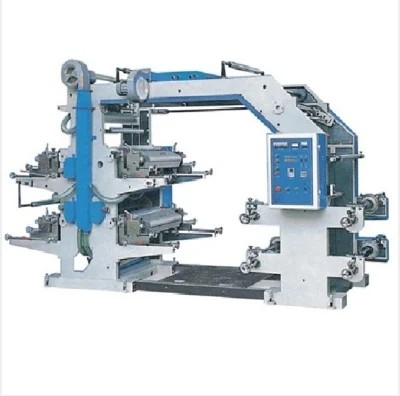 4色の非編まれたFlexoの印字機自動10-150m/Min
