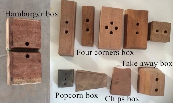 機械を形作るハンバーガーのお弁当箱
